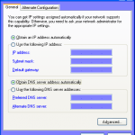 Return your TCP/IP properties back to DHCP (Windows XP)